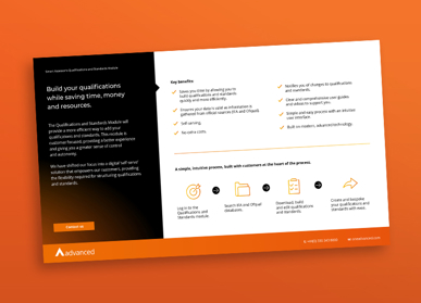 Document cover over orange background