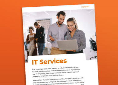 document cover on orange background