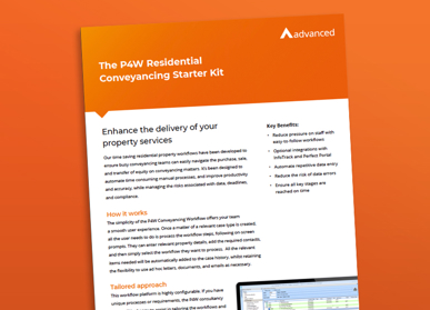 Document cover over orange background